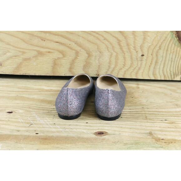 Jimmy Choo Romy Glitter Sliver Rainbow Pointed Flats Italy 36 NWOB - Picture 3 of 8